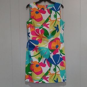 Nicole Miller Studio Floral Sleeveless Dress NEW